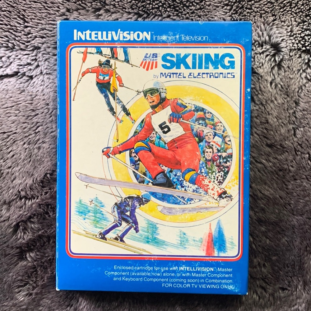 Skiing Mattel Intellivision - Complete w/ Game, Box & Manual 1980